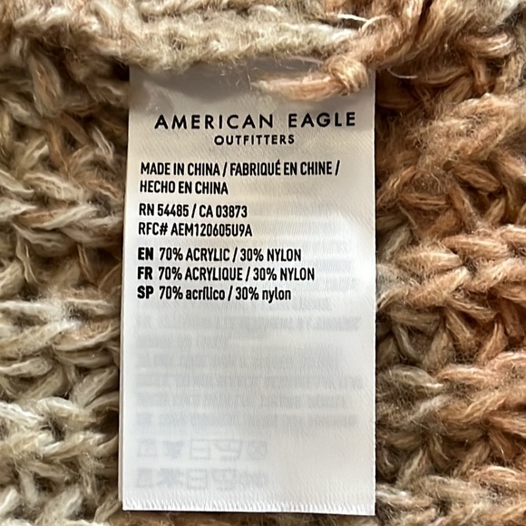 Women’s American Eagle Knitted Striped Oversized Sweater - Picture 6 of 8